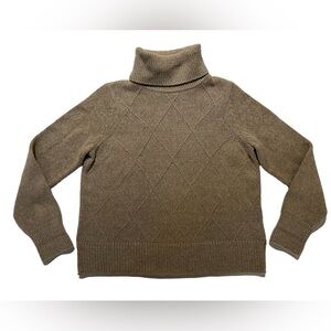 Barbour Modern Heritage Sweater Long SleeveTurtleneck Size 6 Cotton Wool